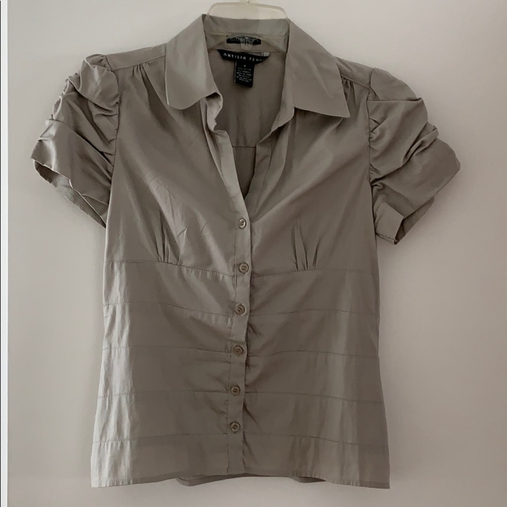 Gray blouse